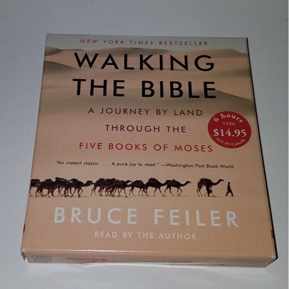 Bruce Feiler Audiobook Lot Abraham Walking the Bible CDs Books - Picture 4 of 7